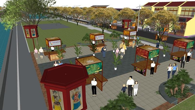 Phối cảnh phố đêm Hoàng thành Huế Phối cảnh phố đêm Hoàng thành Huế