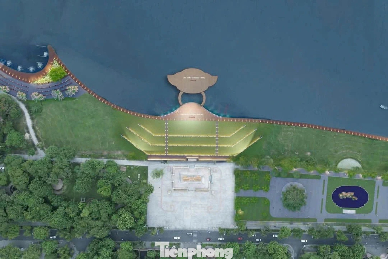 Toàn bộ dự án sân khấu bán thực cảnh, khán đài, thảm cỏ, cây xanh, kết hợp đường đi bộ ven sông Hương dự kiến hoàn thành vào ngày 30/4 tới. Nơi đây được kỳ vọng không chỉ là điểm nhấn mới của Huế, mà còn hứa hẹn tạo ra không gian nghệ thuật mới lạ, độc đáo, gắn kết và giao thoa giữa yếu tố truyền thống và hiện đại. Ảnh phối cảnh Toàn bộ dự án sân khấu bán thực cảnh, khán đài, thảm cỏ, cây xanh, kết hợp đường đi bộ ven sông Hương dự kiến hoàn thành vào ngày 30/4 tới. Nơi đây được kỳ vọng không chỉ là điểm nhấn mới của Huế, mà còn hứa hẹn tạo ra không gian nghệ thuật mới lạ, độc đáo, gắn kết và giao thoa giữa yếu tố truyền thống và hiện đại. Ảnh phối cảnh