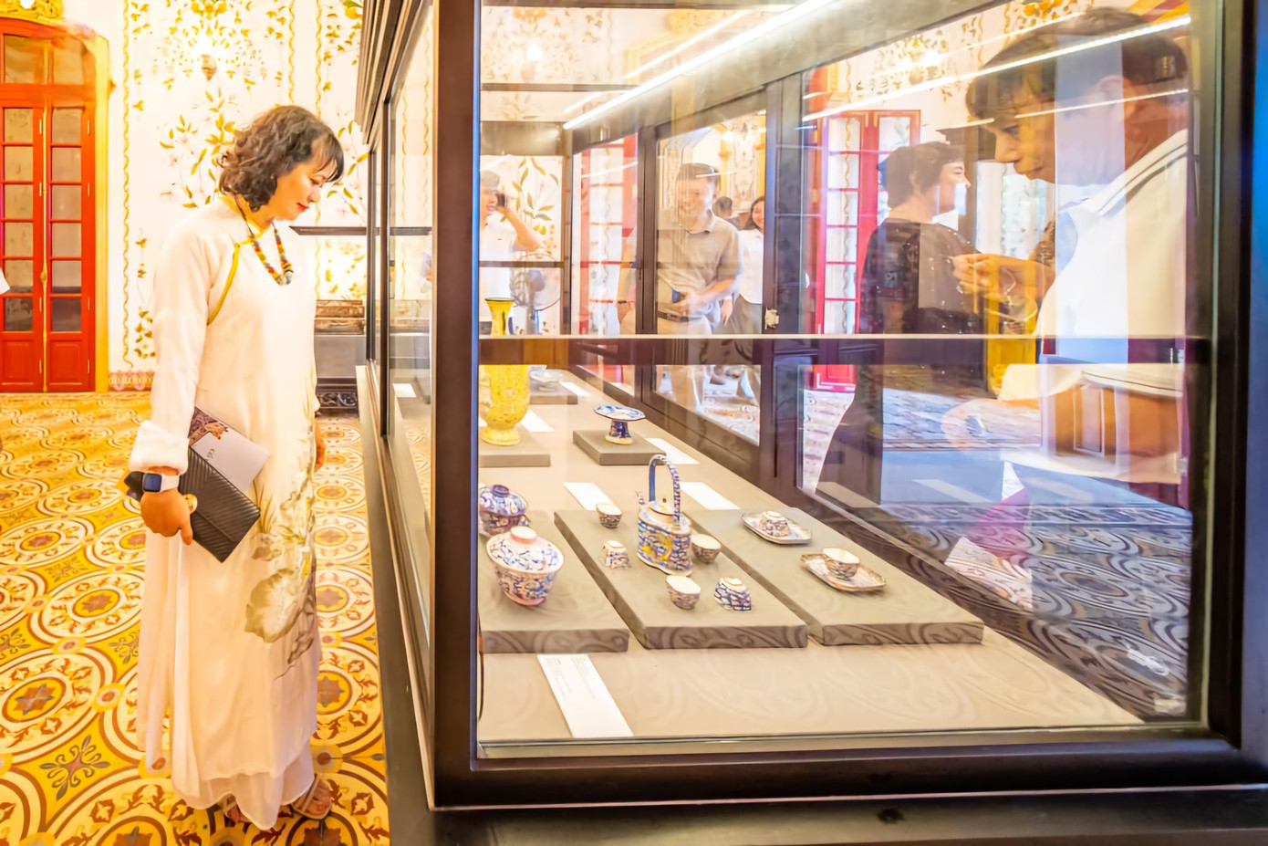 Đây cũng là nơi để du khách tận hưởng những khoảnh khắc ấn tượng khi tham quan Hoàng thành Huế. Ảnh: TTBTDTCĐ Huế.