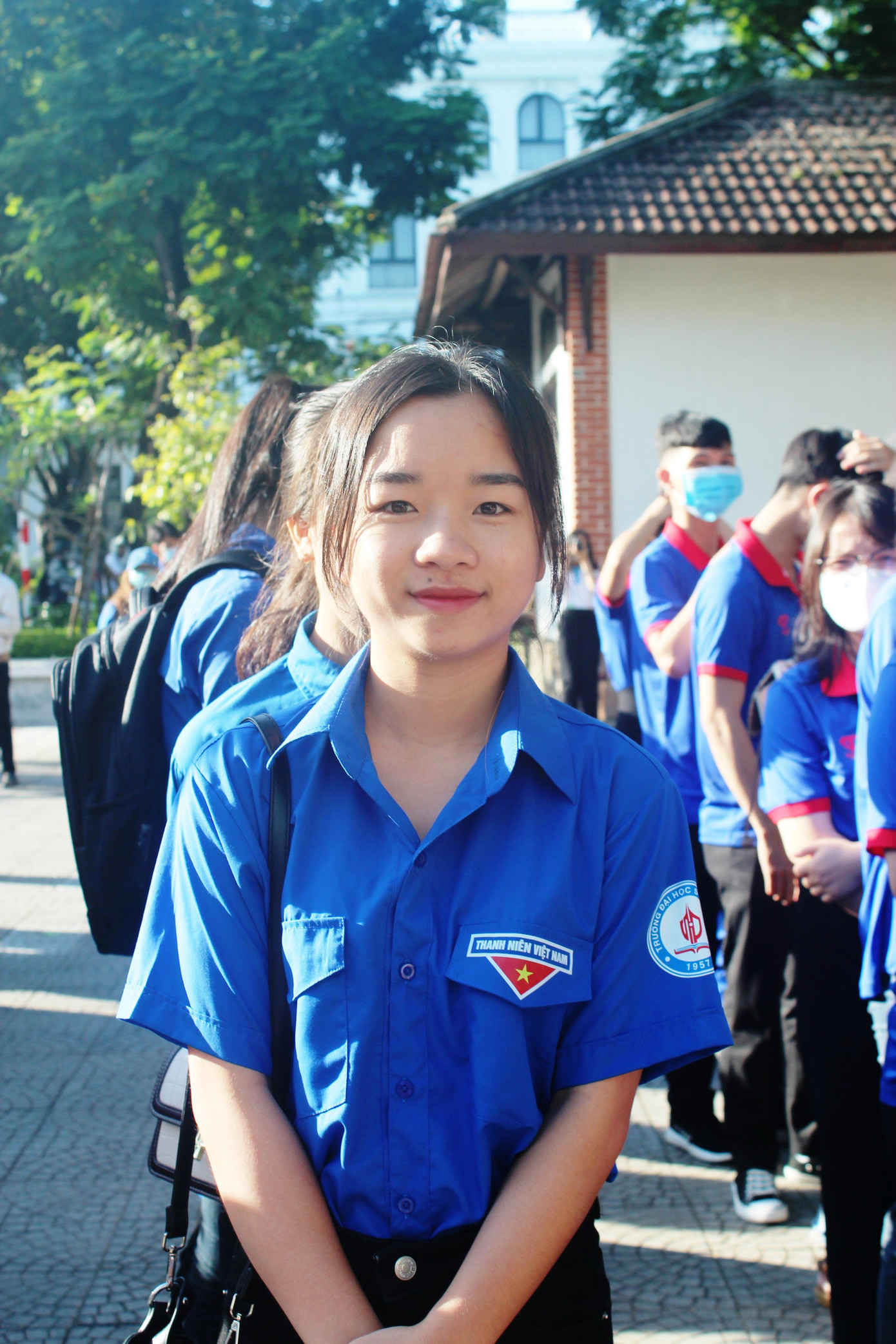 Một tình nguyện viên hào hứng tham gia công tác TSMT