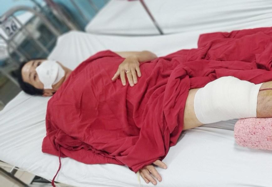 Nạn nhân đã được mổ cấp cứu, điều trị tại Bệnh viện Trung ương Huế (ảnh V.Đ.N)