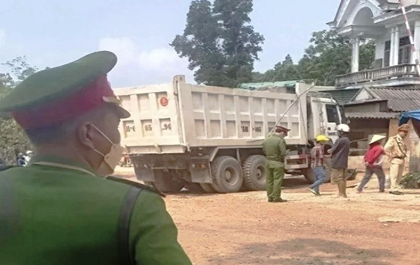 Hiện trường vụ tai nạn. Ảnh: CTV