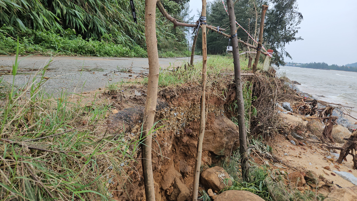 Rào chắn tạm thời để hạn chế nguy hiểm cho người lưu thông qua lại. Rào chắn tạm thời để hạn chế nguy hiểm cho người lưu thông qua lại.