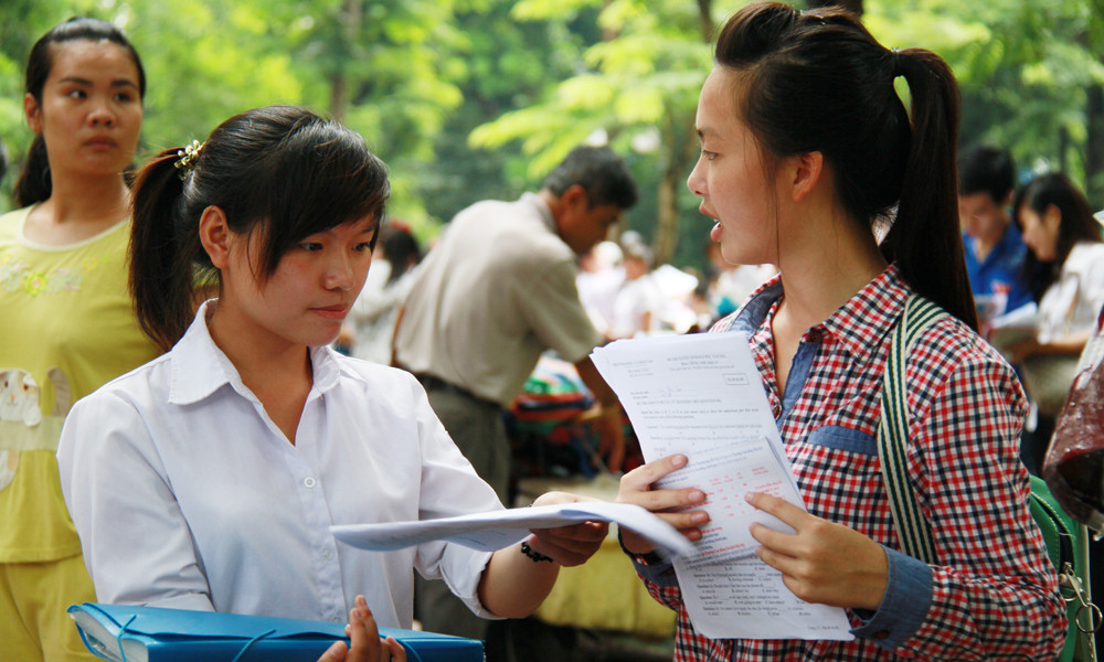 Thí sinh dự thi Đại học năm 2012. Ảnh: Trường Phong