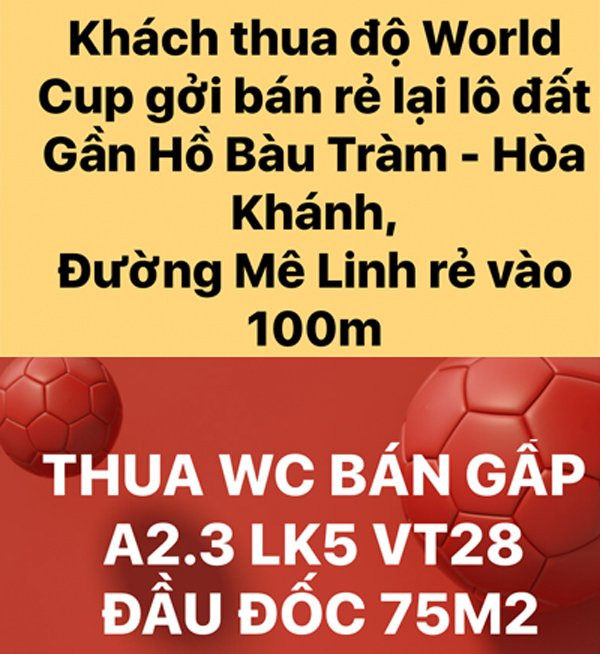 Rao bán nhà vì thua độ World Cup: Chiêu trò mới của 'cò đất' ảnh 1