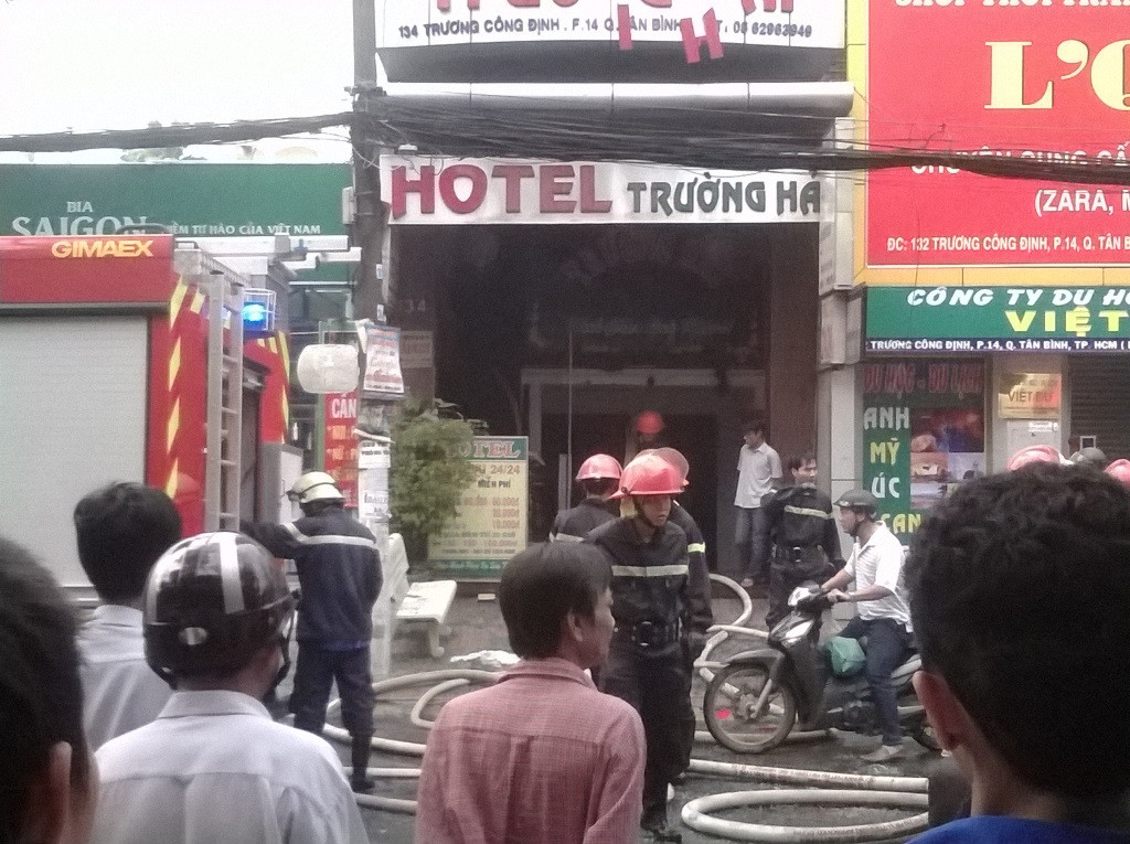 Hiện trường vụ cháy. Hiện trường vụ cháy