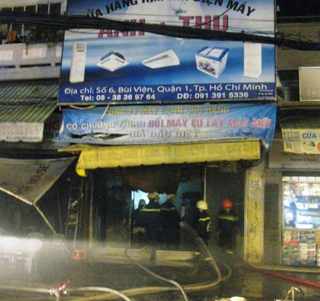 Hiện trường vụ hỏa hoạn