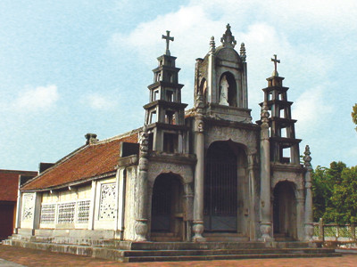 Toàn cảnh nhà thờ đá