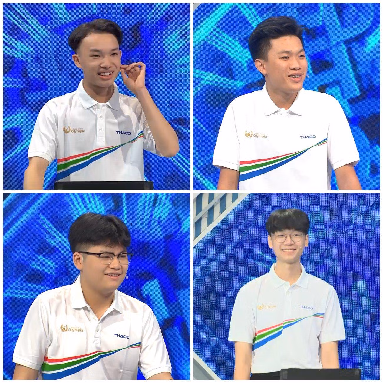 Chân dung 4 nhà leo núi tuần 2, tháng 1, quý 4. Ảnh: Fanpage Đường Lên Đỉnh Olympia