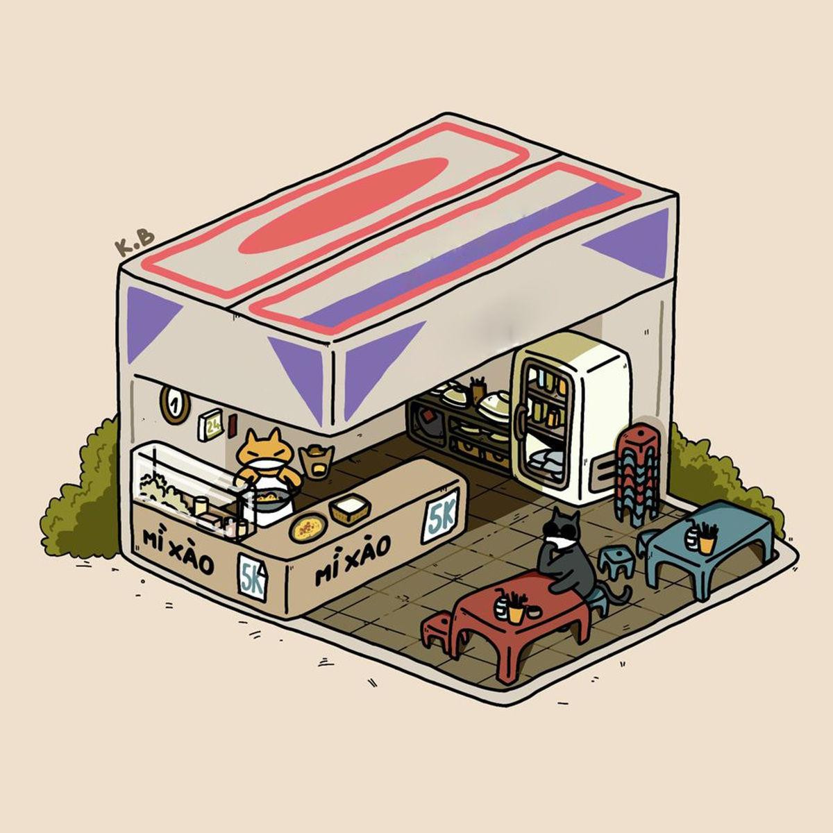 Mì xào hẳn là sản phẩm quen thuộc nhất của người Việt và đặc biệt thiết yếu trong những ngày xã hội giãn cách. Nguồn ảnh: Phố trong hộp.