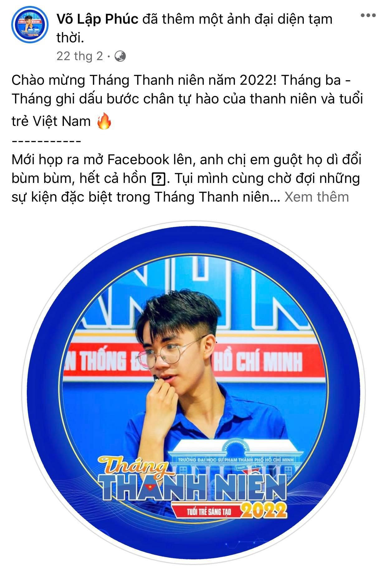 Nhiều Gen Z thay màu áo mới cho Facebook để chào đón Tháng Thanh Niên. Nguồn: FBNV Nhiều Gen Z thay màu áo mới cho Facebook để chào đón Tháng Thanh Niên. Nguồn: FBNV