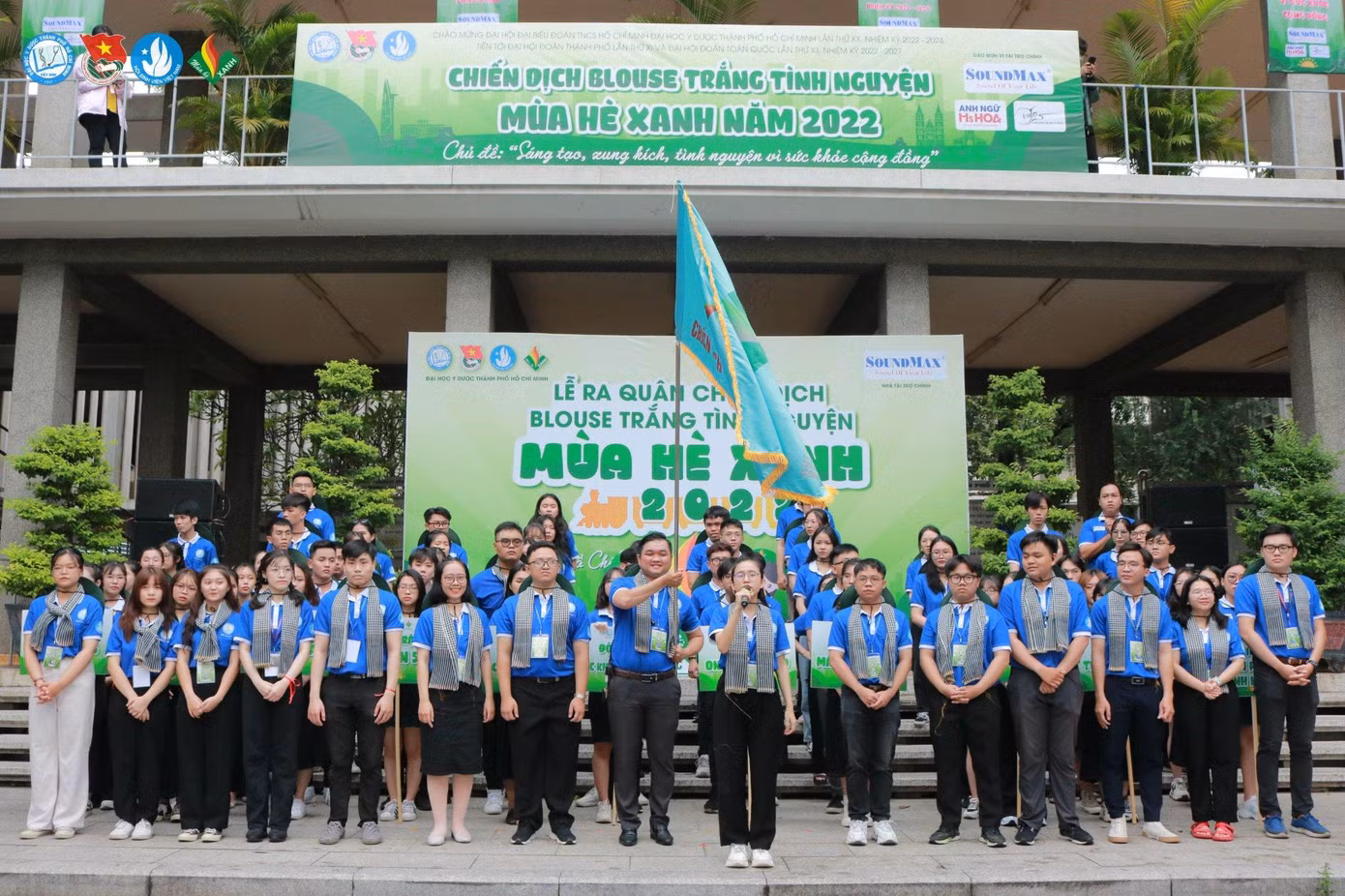 Mùa Hè Xanh 2022 chính thức bắt đầu tại ĐH Y Dược TP.HCM. Nguồn: Fanpage Blouse Trắng Tình Nguyện Mùa Hè Xanh ĐH Y Dược TP.HCM