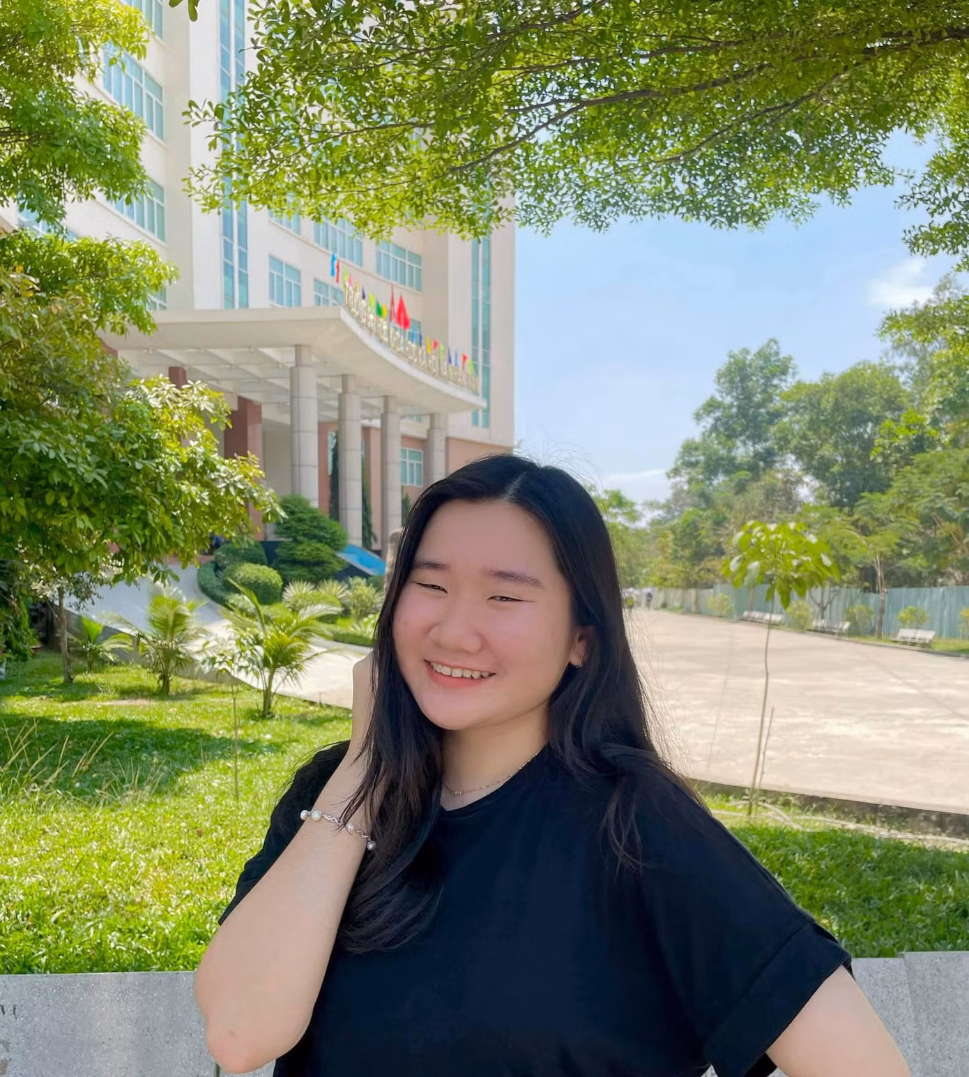 Bạn Thanh Ngân (trường ĐHKHXH&amp;NV, ĐHQG TP.HCM). Ảnh: NVCC