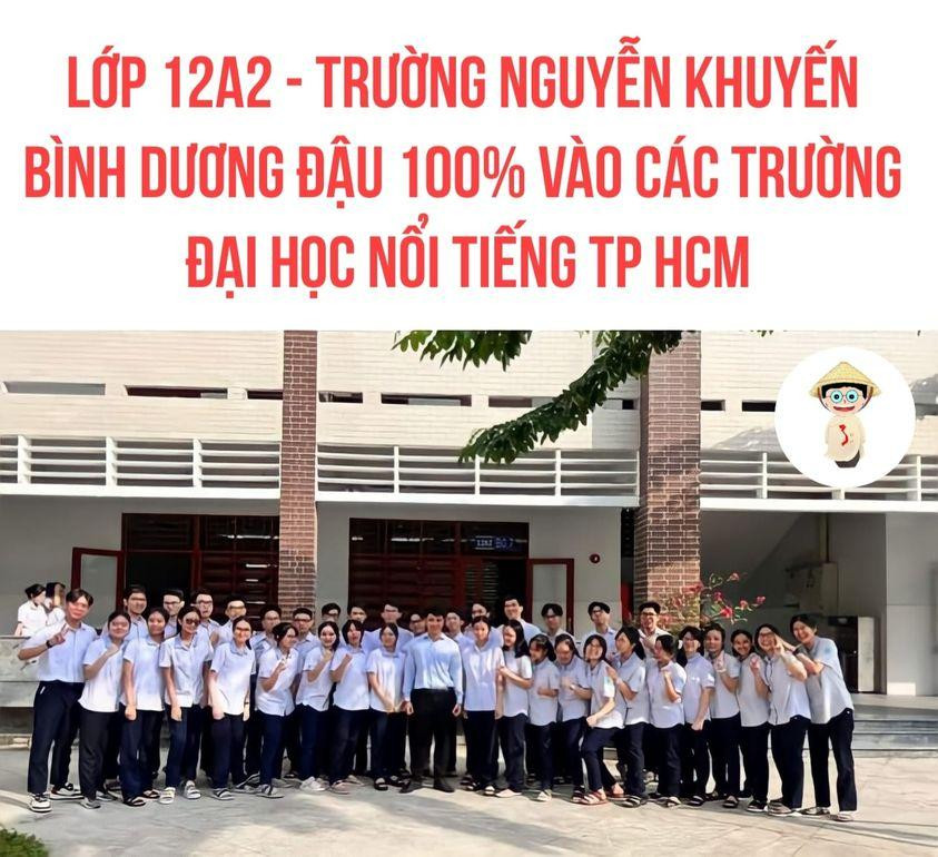 Lớp học &quot;con nhà người ta&quot; đang chiếm spotlight trên mạng xã hội. Nguồn: Fanpage Trường người ta