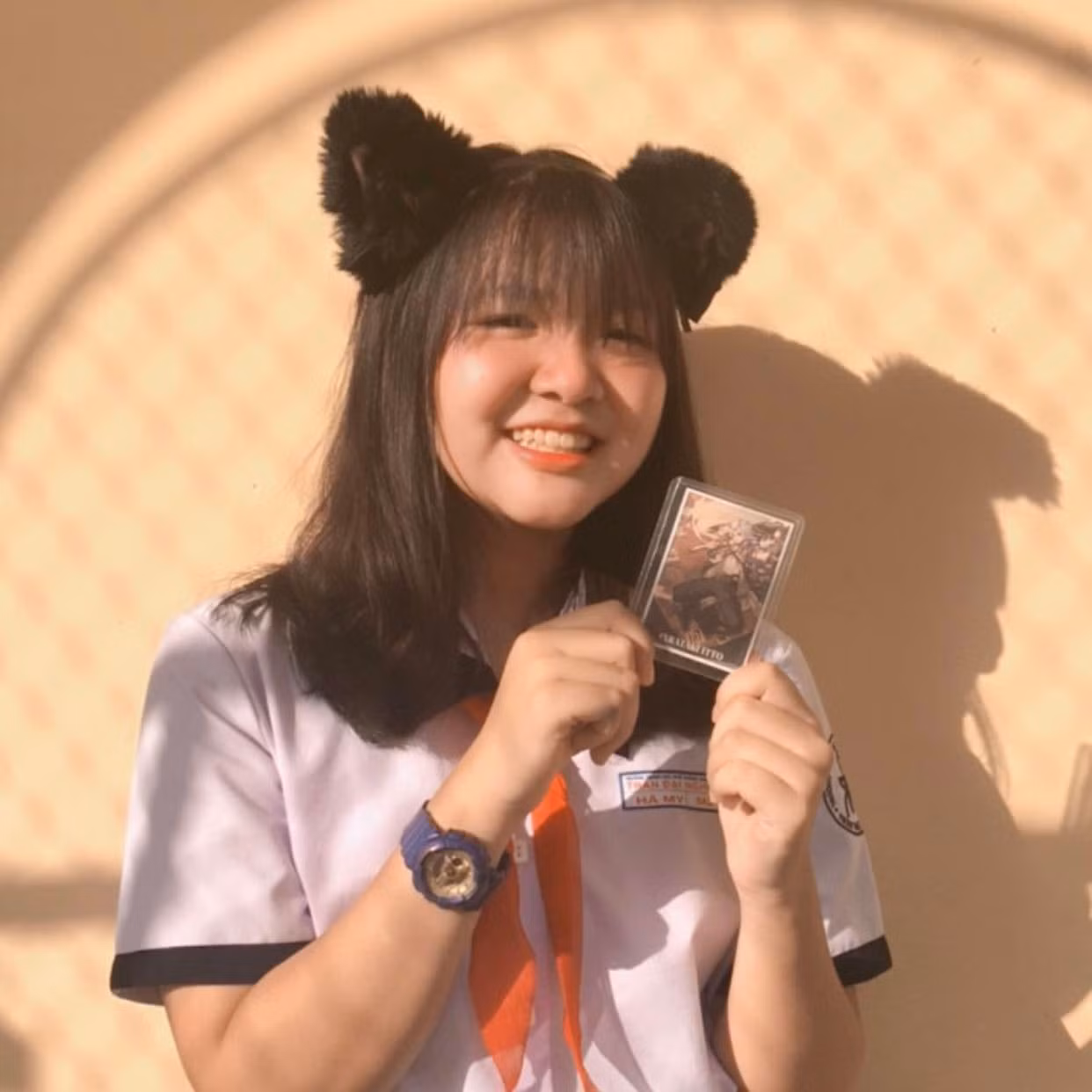 Với đề thi không có nhiều câu “gây khó dễ”, Nguyễn My tin rằng chỉ cần chú tâm vào việc học là có thể giành được điểm cao. Ảnh: NVCC