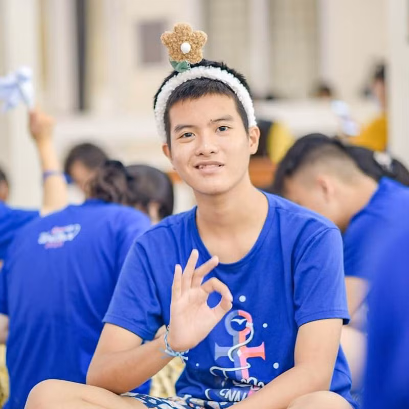 Tâm lý vững vàng khi bước vào kỳ thi tốt nghiệp THPT Quốc gia là chìa khóa thành công của Hải Long. Ảnh: FBNV