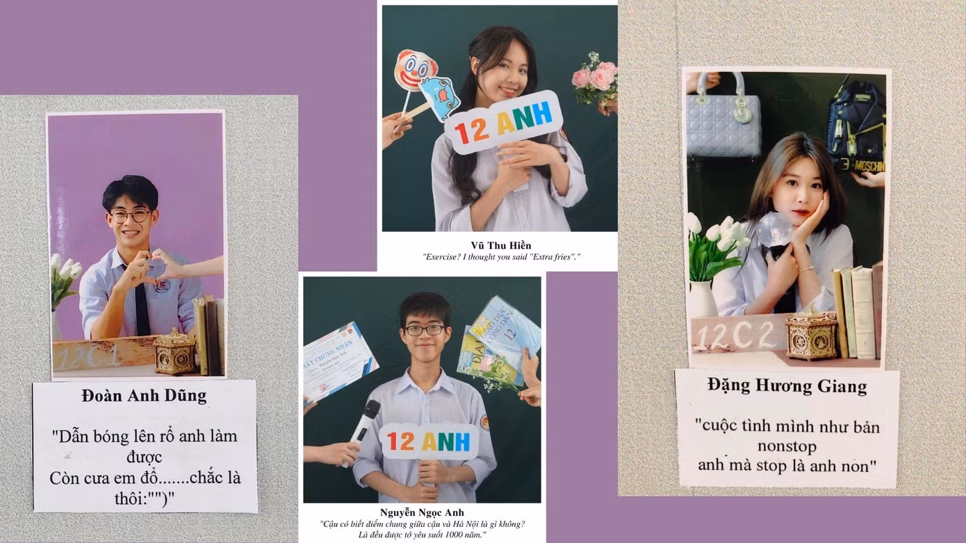 Những bộ ảnh kỷ yếu khối gây bão cộng đồng mạng trong những ngày qua. Nguồn: Internet.