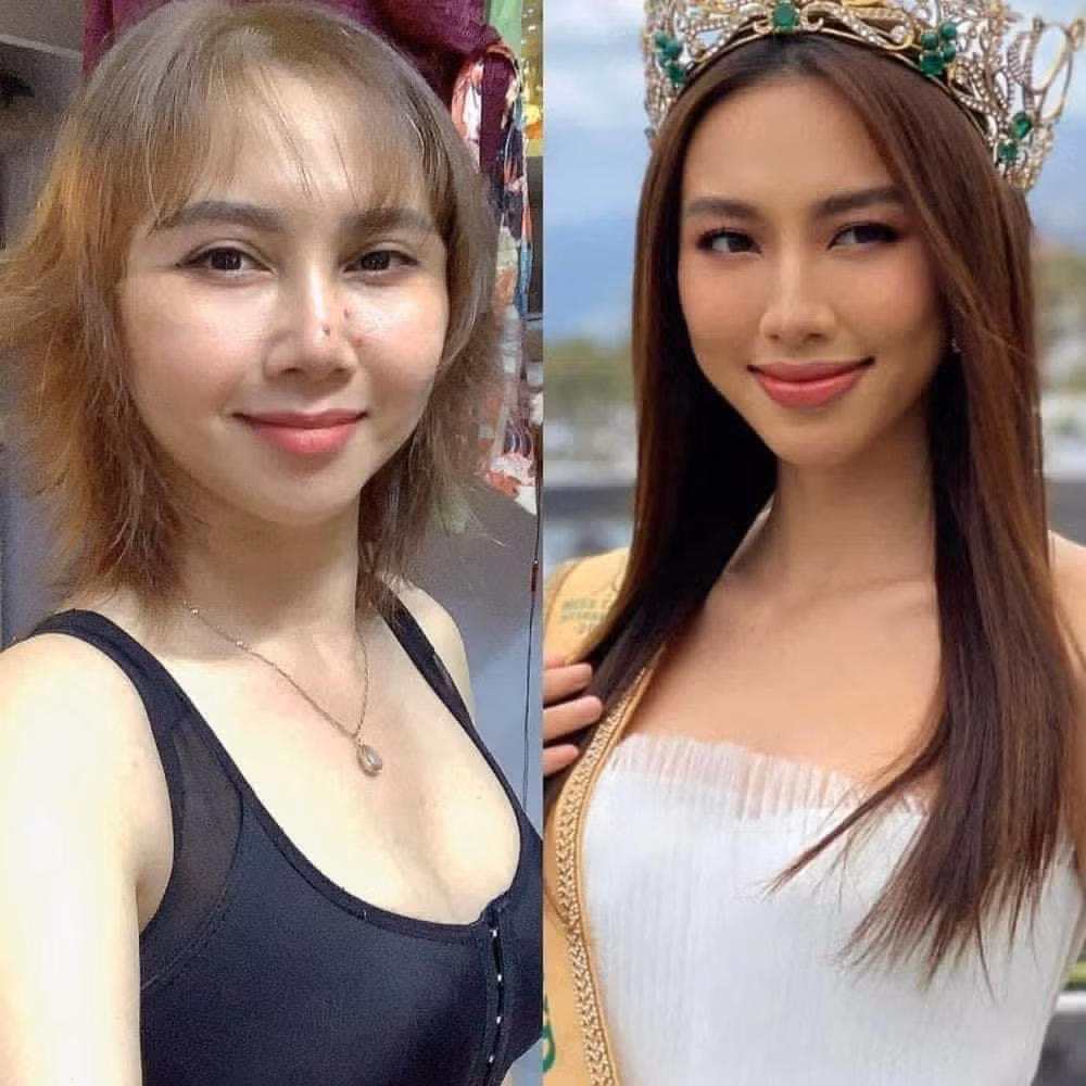 Thuỳ Tiên và mẹ.