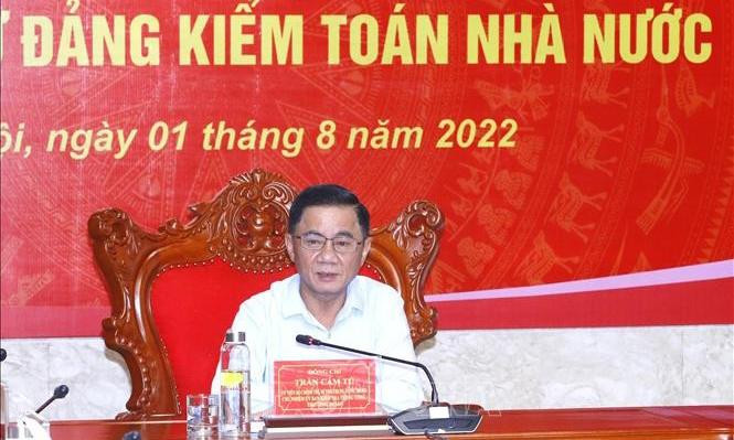 Đồng chí Trần Cẩm Tú phát biểu chỉ đạo buổi làm việc. Ảnh: Phương Hoa/TTXVN Đồng chí Trần Cẩm Tú phát biểu chỉ đạo buổi làm việc. Ảnh: Phương Hoa/TTXVN