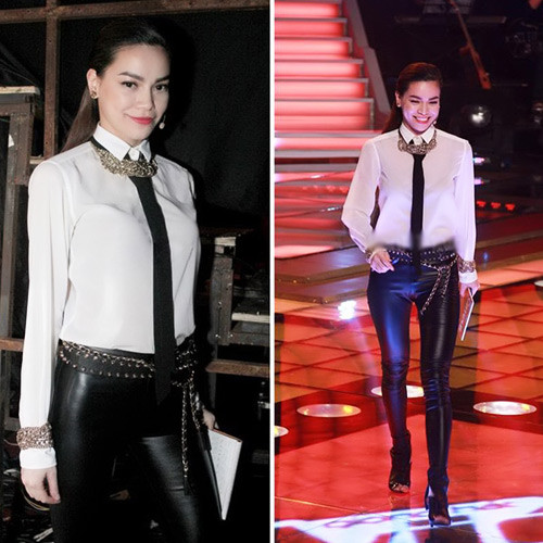 Hồ Ngọc Hà sử dụng phụ kiện để tạo dấu ấn cho phong cách 