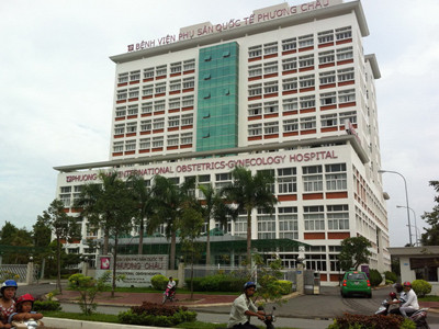 Bệnh viện Phụ sản Quốc tế Phương Châu ở Cần Thơ, nơi bà Ly nằm điều trị từ ngày 13 đến 25/3. Ảnh: Sáu Nghệ