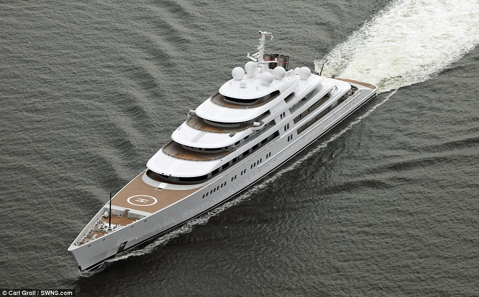 Du thuyền Azzam đã được thiết kế và xây dựng cách đây ba năm