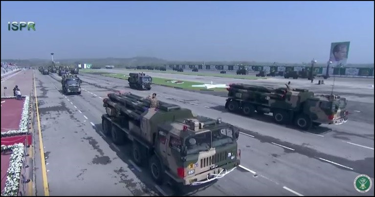 Hệ thống rốc-két phóng loạt A100 của Pakistan, do Trung Quốc sản xuất. Ảnh: ISPR. Hệ thống rốc-két phóng loạt A100 của Pakistan, do Trung Quốc sản xuất. Ảnh: ISPR.