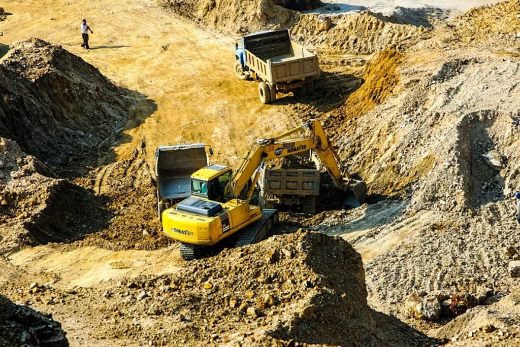 Khai thác đất hiếm ở Trung Quốc. Ảnh: Global Times.