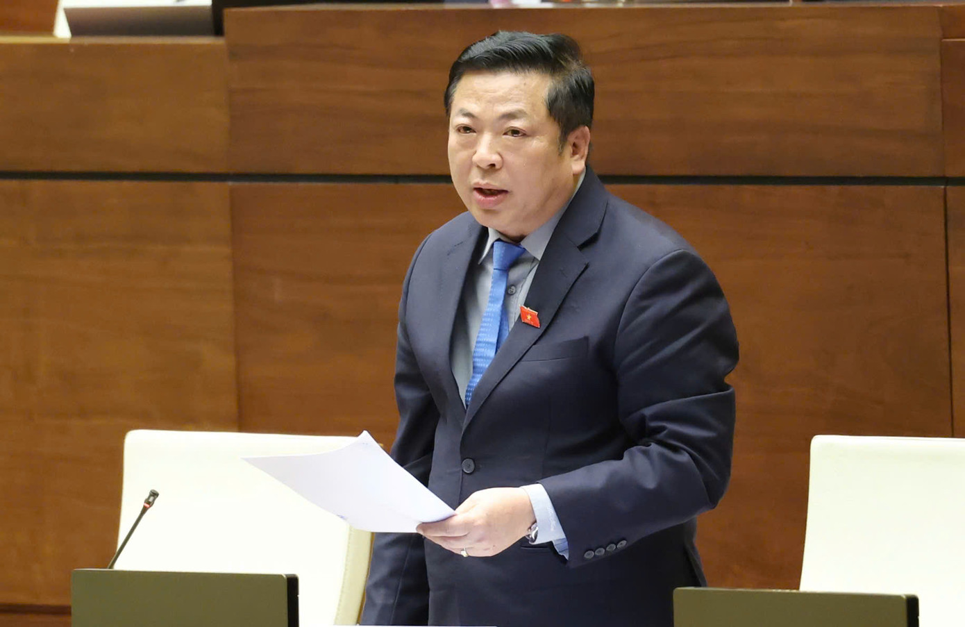 Bộ trưởng Giao thông vận tải Trần Hồng Minh. Ảnh: Như Ý.