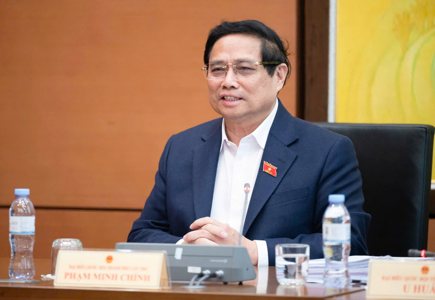 Thủ tướng khẳng định: &quot;Chúng ta vì hạnh phúc, ấm no của nhân dân&quot;. Ảnh: Như Ý