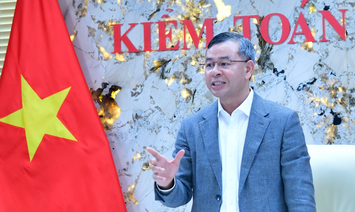 Tổng Kiểm toán Ngô Văn Tuấn phát biểu tại hội nghị. Tổng Kiểm toán Ngô Văn Tuấn phát biểu tại hội nghị.