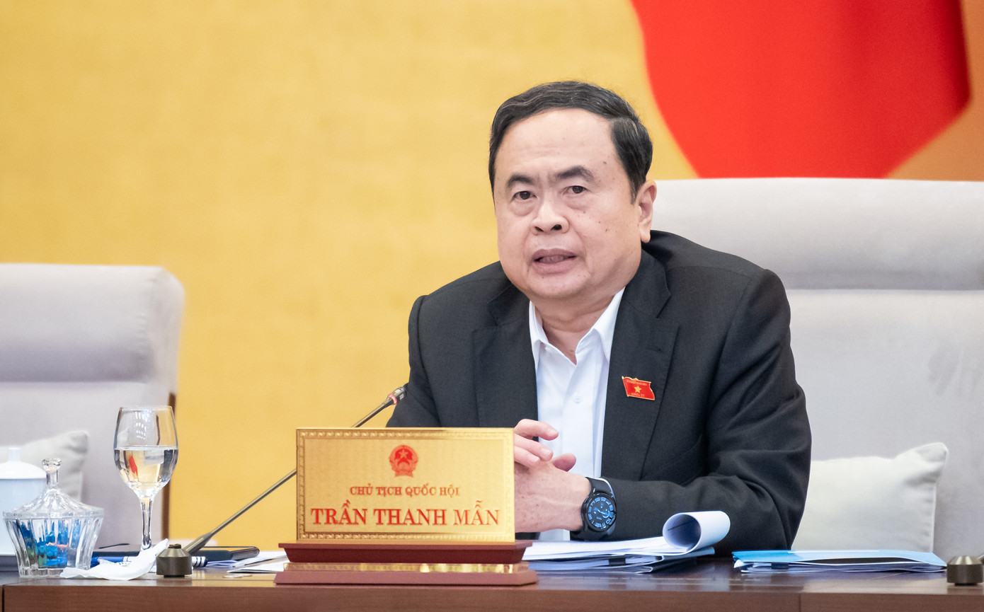 Chủ tịch Quốc hội Trần Thanh Mẫn tại phiên họp.