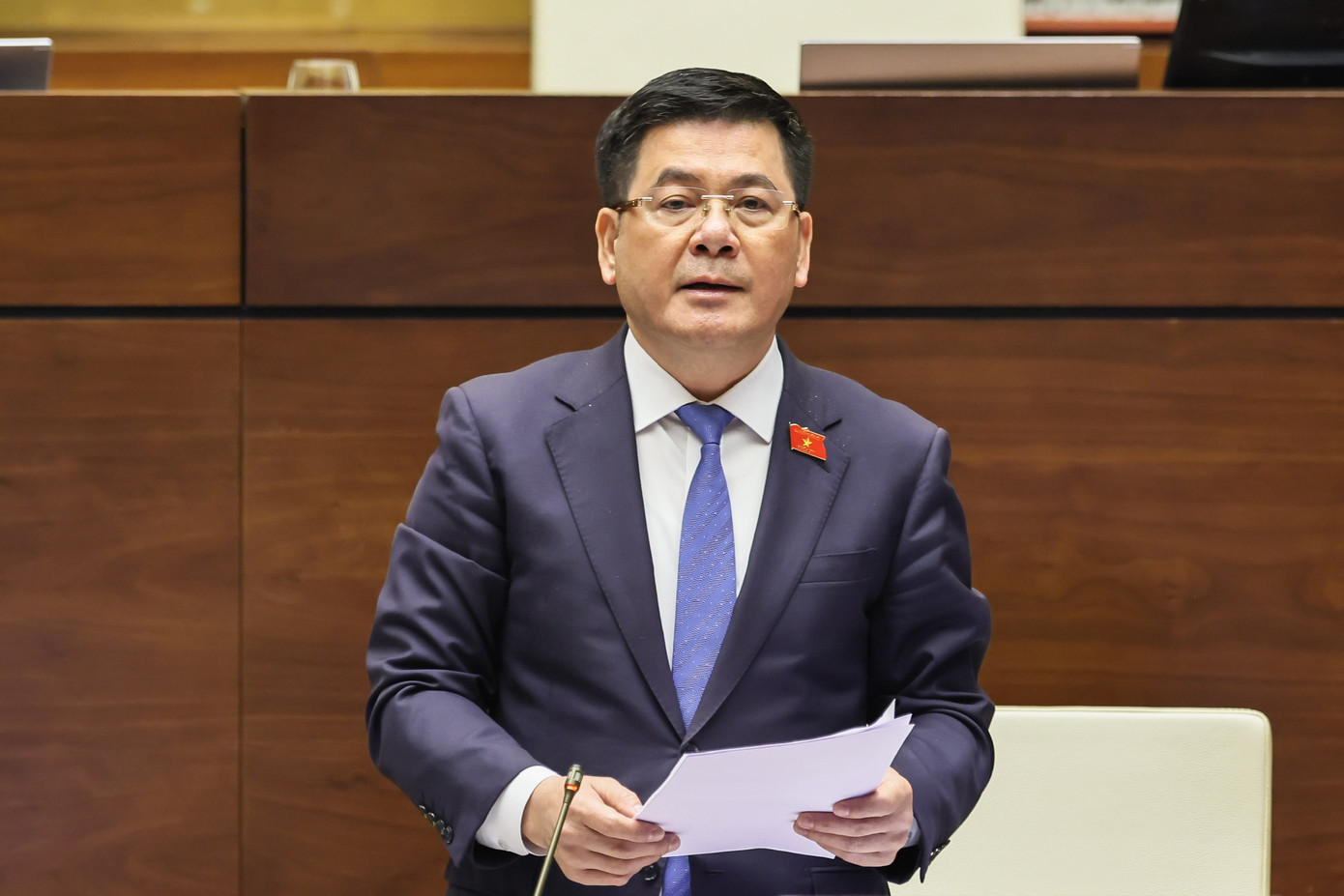 Bộ trưởng Công Thương Nguyễn Hồng Diên. Ảnh: Như Ý.