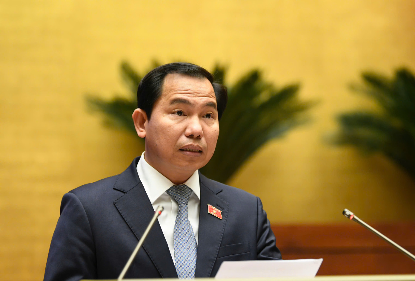 Chủ nhiệm Ủy ban Tài chính Ngân sách Lê Quang Mạnh. Ảnh: Như Ý