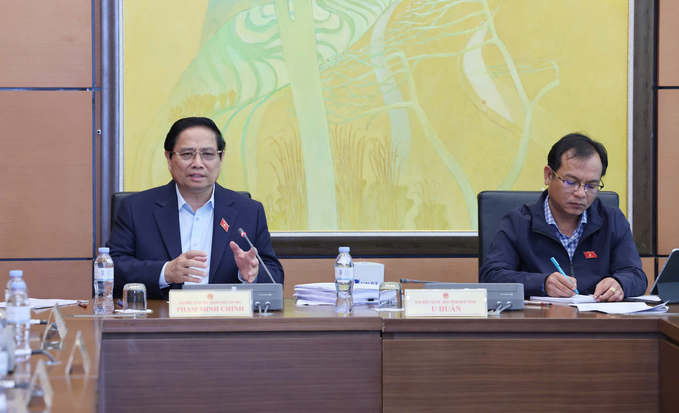 Thủ tướng Phạm Minh Chính tại phiên thảo luận. Ảnh: Như Ý Thủ tướng Phạm Minh Chính tại phiên thảo luận. Ảnh: Như Ý