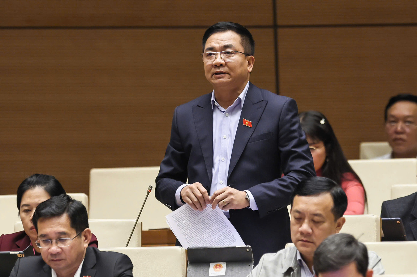 Đại biểu Nguyễn Minh Đức (TPHCM). Ảnh: Như Ý Đại biểu Nguyễn Minh Đức (TPHCM). Ảnh: Như Ý