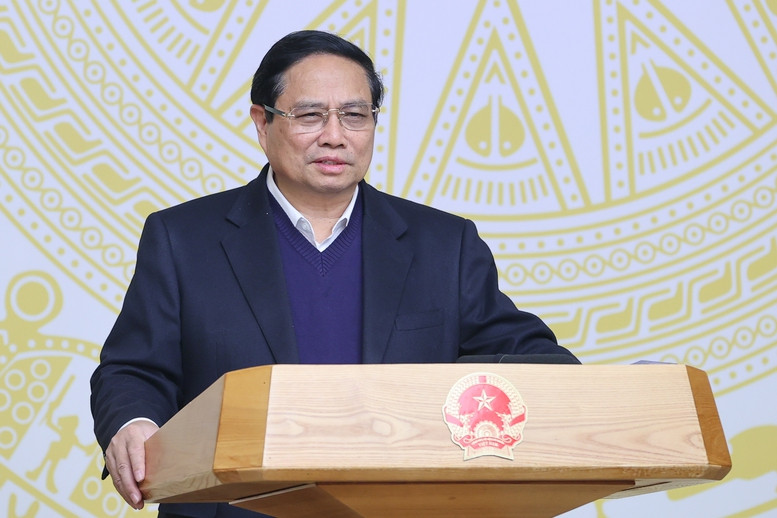 Thủ tướng Phạm Minh Chính phát biểu tại phiên họp. Ảnh: VGP/Nhật Bắc