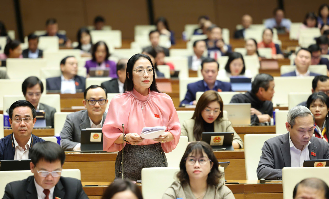 Đại biểu Quốc hội phát biểu tại Kỳ họp bất thường lần thứ 9. Ảnh: Như Ý Đại biểu Quốc hội phát biểu tại Kỳ họp bất thường lần thứ 9. Ảnh: Như Ý