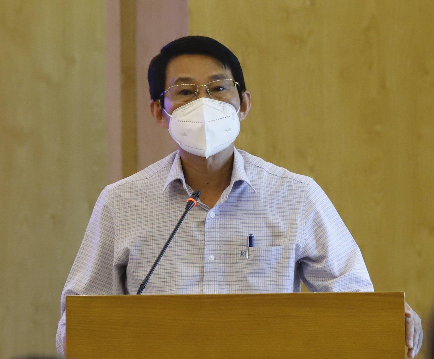 Ông Đinh Văn Thiệu phát biểu tại buổi họp báo chiều 5/8. Ảnh THU CÚC. Ông Đinh Văn Thiệu phát biểu tại buổi họp báo chiều 5/8. Ảnh THU CÚC.