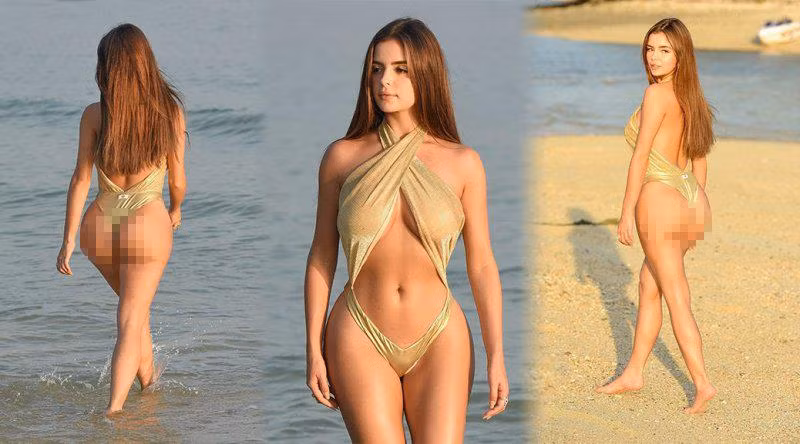 ‘Kim Kardashian nước Anh' diện đầm màu nude sẻ xâu phô vòng 1 ngoại cỡ ảnh 14 ‘Kim Kardashian nước Anh' diện đầm màu nude sẻ xâu phô vòng 1 ngoại cỡ ảnh 14
