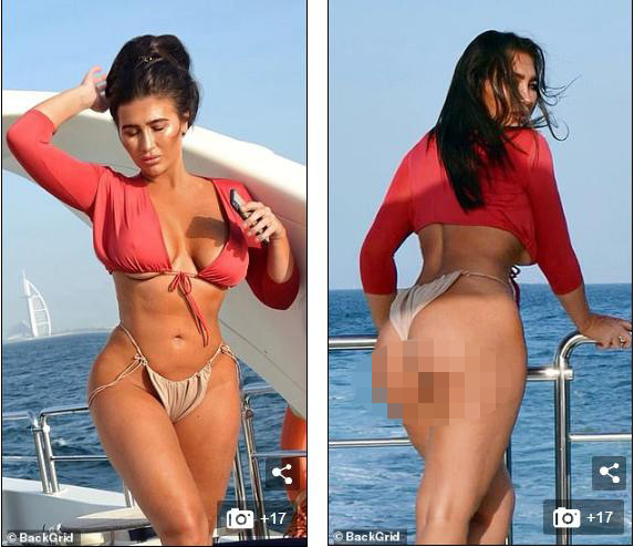 Lauren Goodger khoe đường cong 'nhức mắt' với áo tắm ảnh 4