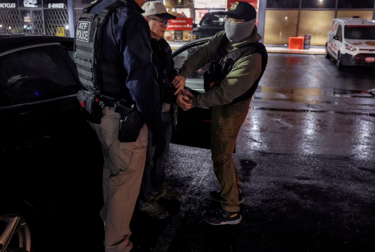 Một người Philippines bắt ở Maryland, Mỹ. (Ảnh: Reuters) Một người Philippines bắt ở Maryland, Mỹ. (Ảnh: Reuters)