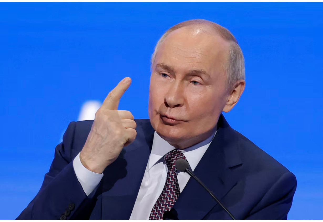 Tổng thống Nga Vladimir Putin phát biểu tại diễn đàn. (Ảnh: Reuters) Tổng thống Nga Vladimir Putin phát biểu tại diễn đàn. (Ảnh: Reuters)