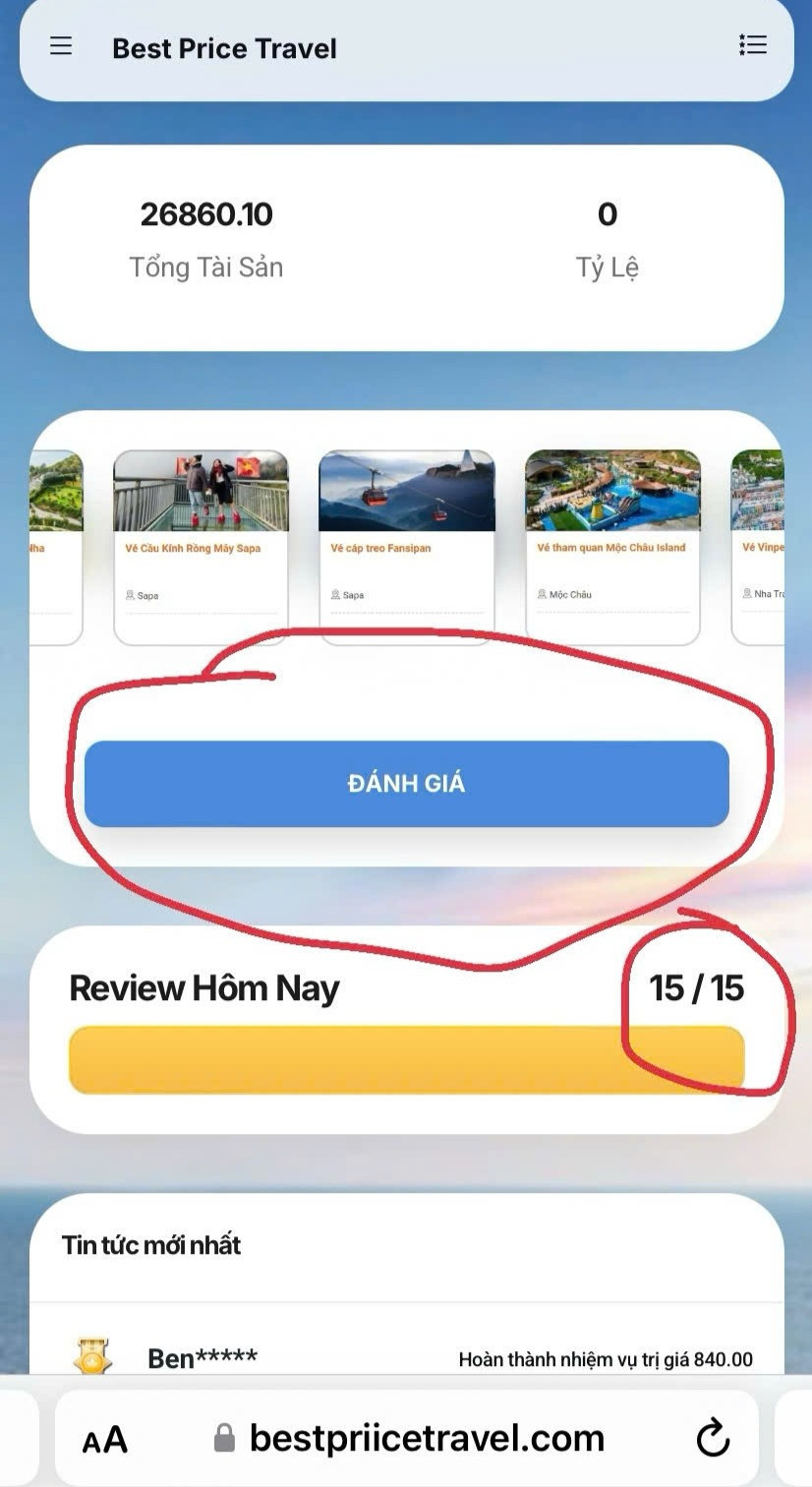 Link website giả mạo chỉ khác link website chính thức một chữ "i". Ảnh: NVCC.