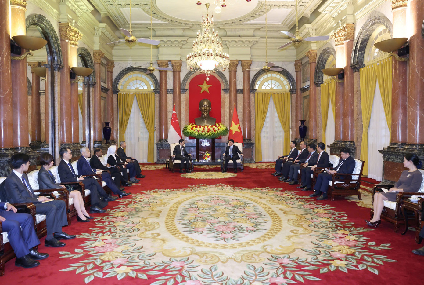 Toàn cảnh cuộc hội kiến. (Ảnh: Nhật Minh)