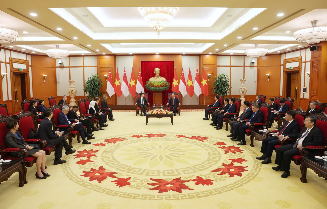 Toàn cảnh cuộc tiếp. Ảnh: Nhật Minh.