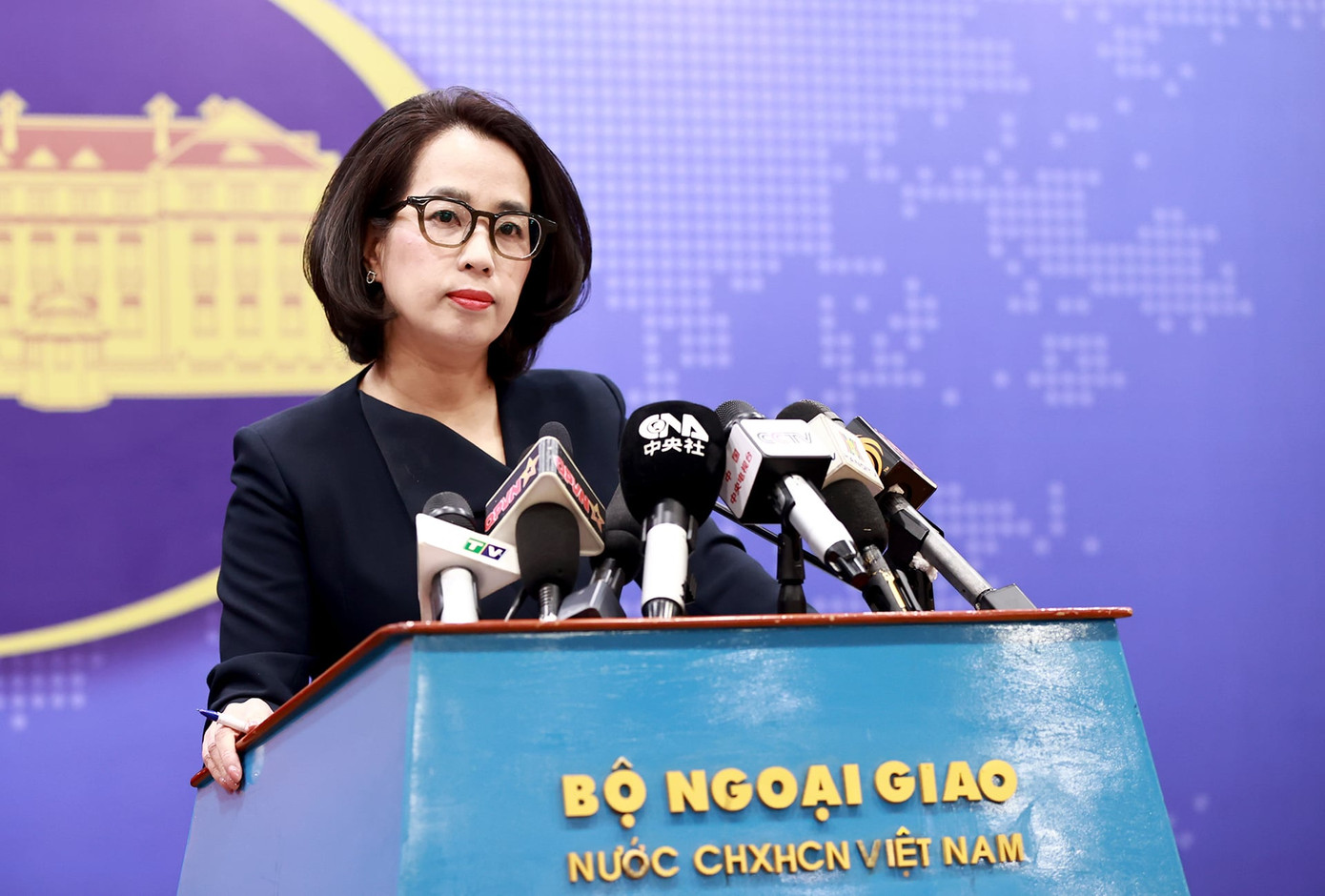 Người phát ngôn Bộ Ngoại giao Phạm Thu Hằng. (Ảnh: PH)