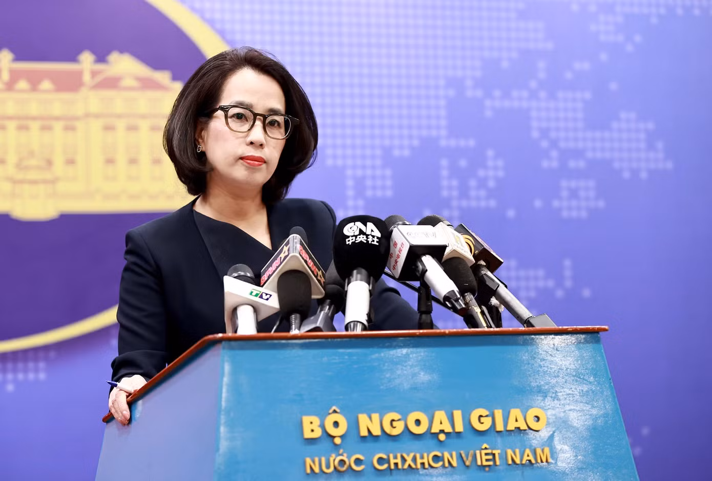 Người phát ngôn Bộ Ngoại giao Phạm Thu Hằng. (Ảnh: PH)