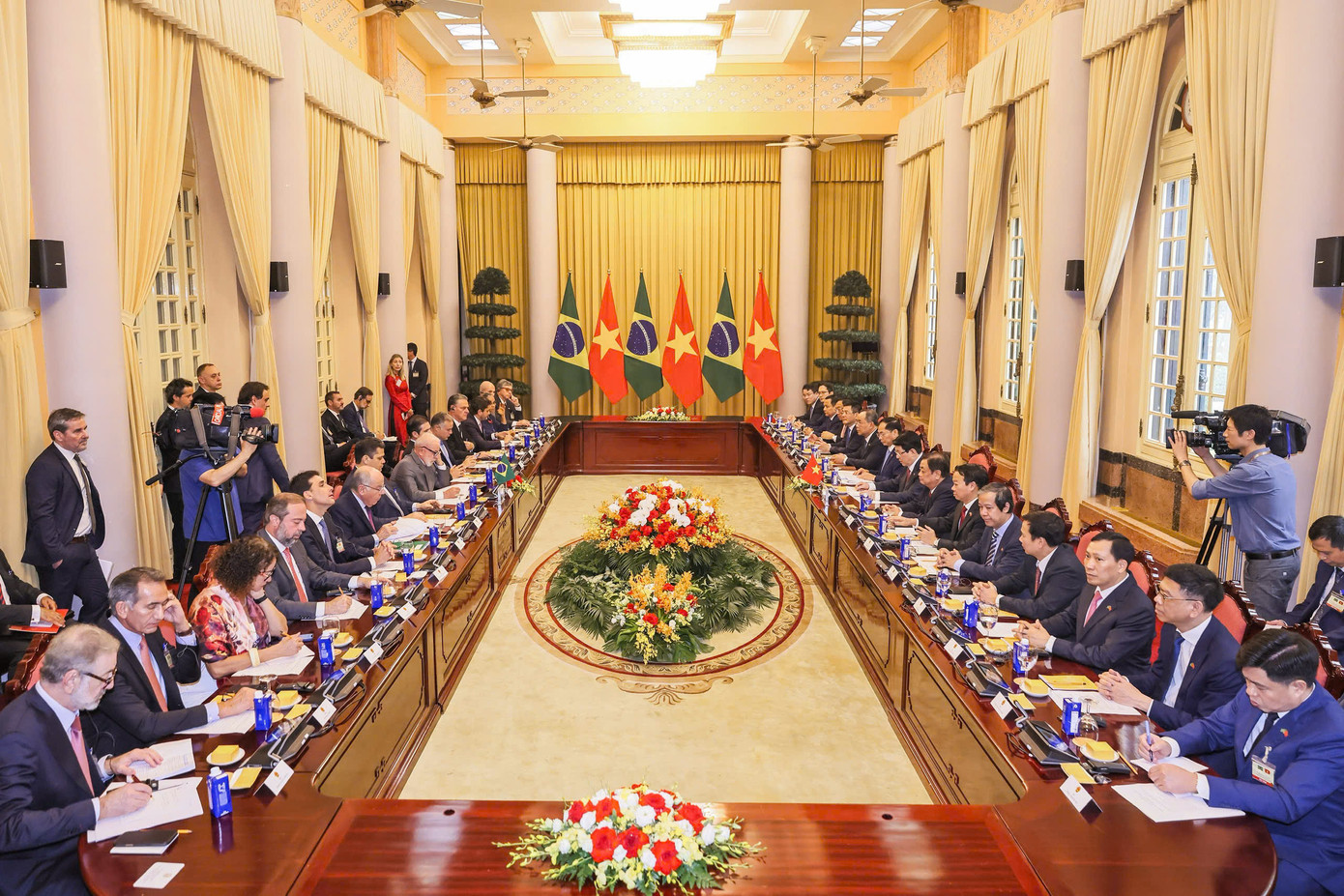 Toàn cảnh cuộc hội đàm ngày 28/3. (Ảnh: Nhật Minh) Toàn cảnh cuộc hội đàm ngày 28/3. (Ảnh: Nhật Minh)