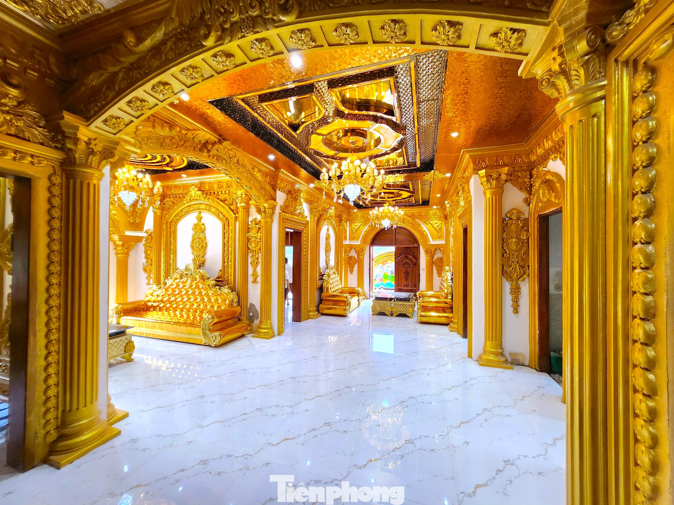 Không gian các phòng rộng lớn, thoáng mát.